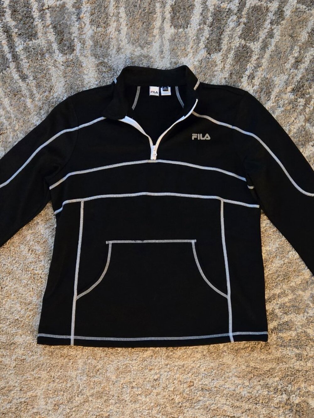 FILA Quarter Zip Running Pull Over Size XL